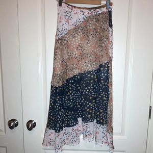 Maxi floral skirt